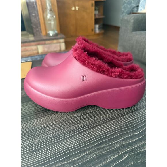 NWOT MELISSA Free Clog Fluffy Platform SZ. 9 - Picture 6 of 6